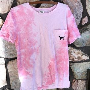 Tie-dye pink shirt